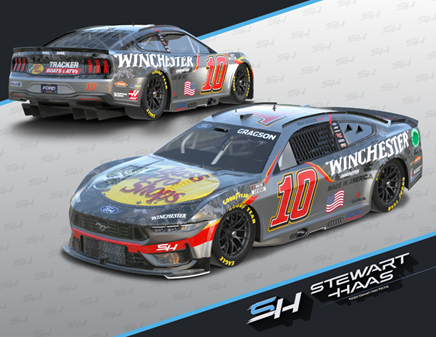 Winchester and the No. 10 Ford Mustang Dark Horse Ready to Race at the Brickyard 400